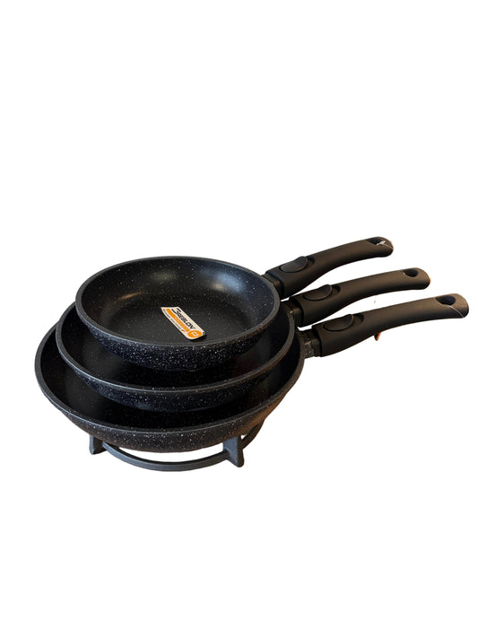 Lot de poêle 20,24,28cm Greblon®