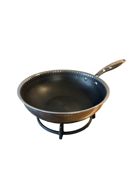 Wok inox Émaillée 28cm￼