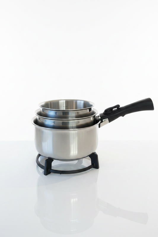 Lot de casseroles inox