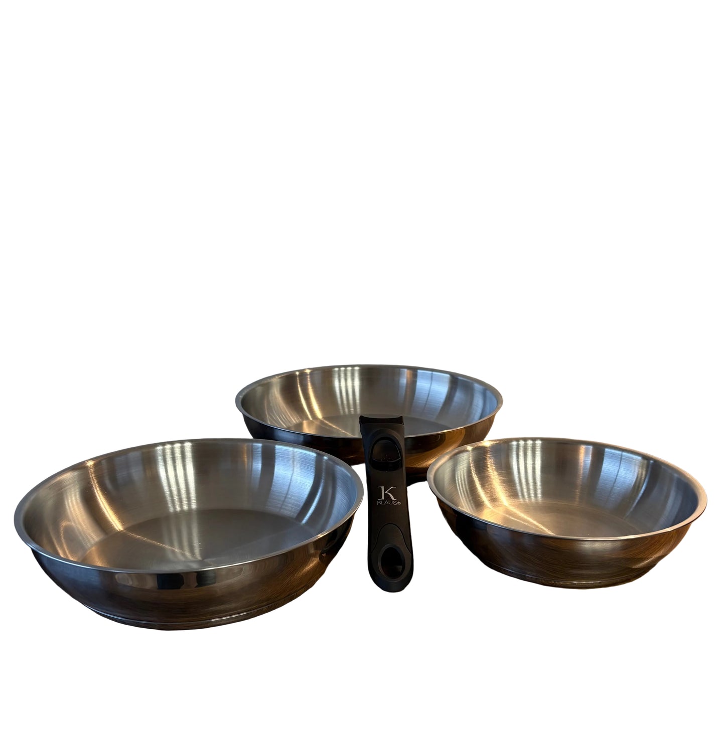 Lot de poêle inox