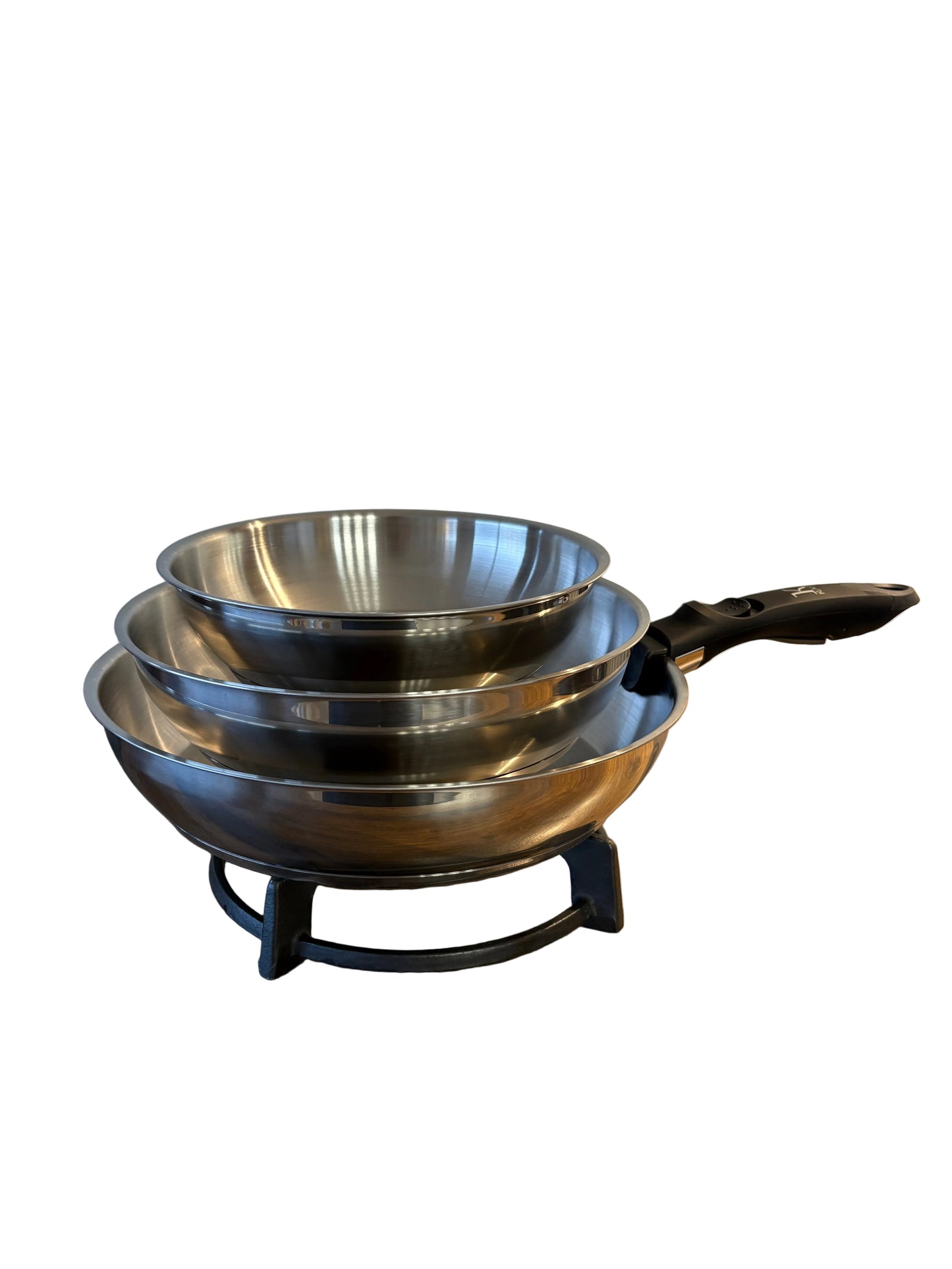 Lot de poêle inox