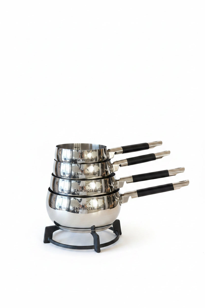 Lot de casseroles inox